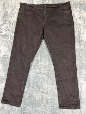 Kenneth Cole Mens Tapered Fit Black Denim Jeans Size 44x32